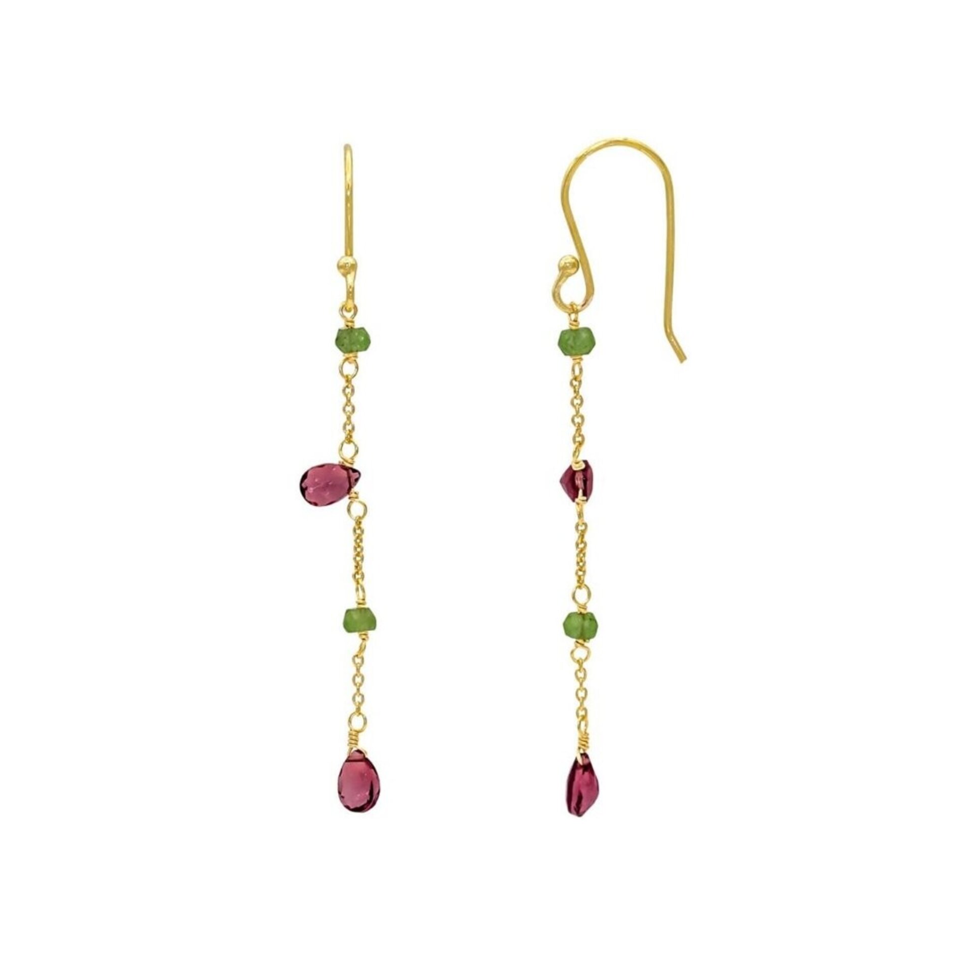 Pendientes Cadena Minerales ORO - 1