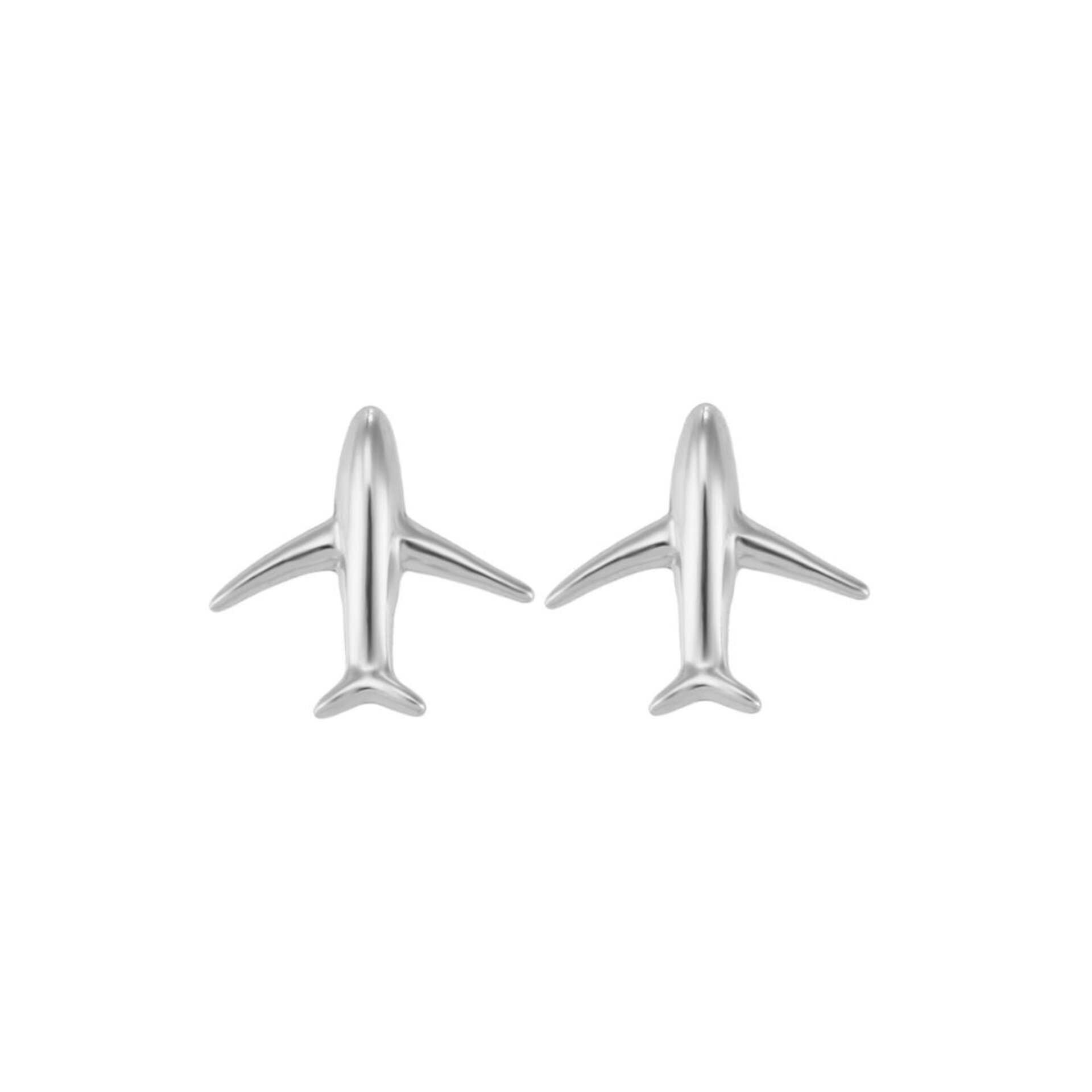 Pendiente Avión PLATA - 2