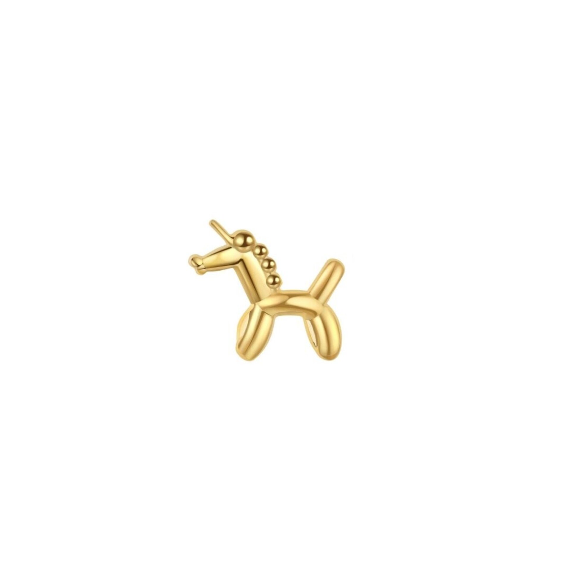 Pendiente Unicornio Globo ORO - 2