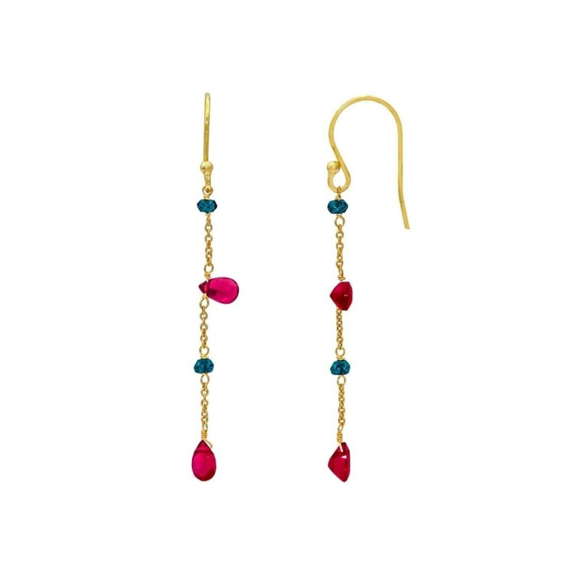 Pendientes Cadena Minerales ORO - 3