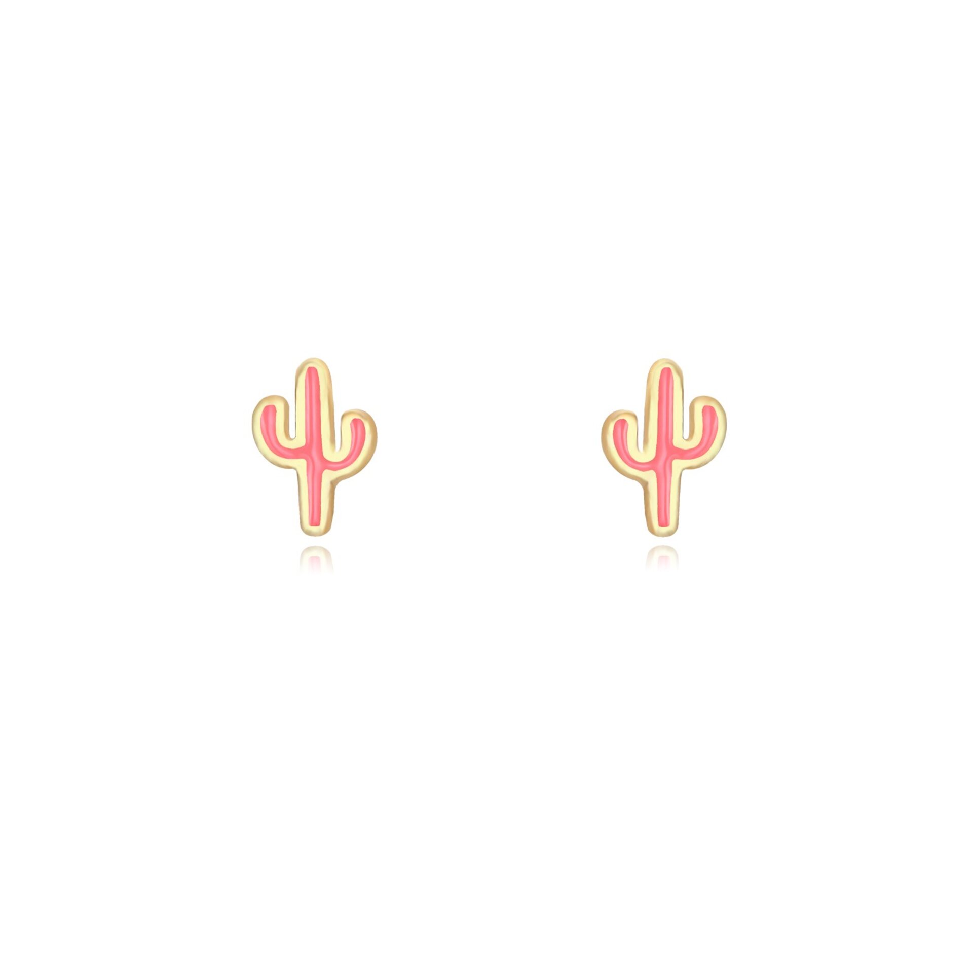 Pendiente Cactus Colors ORO - 3