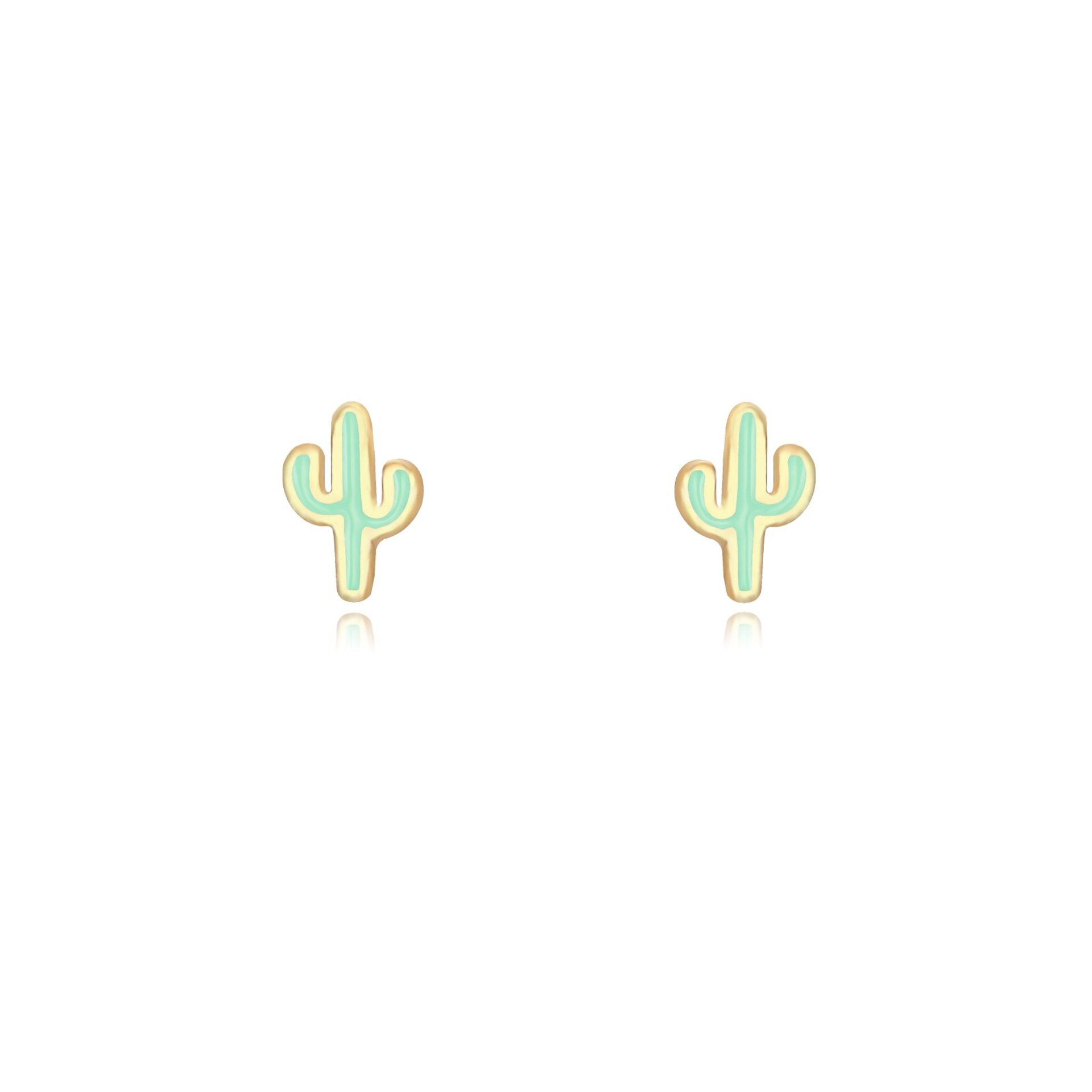 Pendiente Cactus Colors ORO - 7