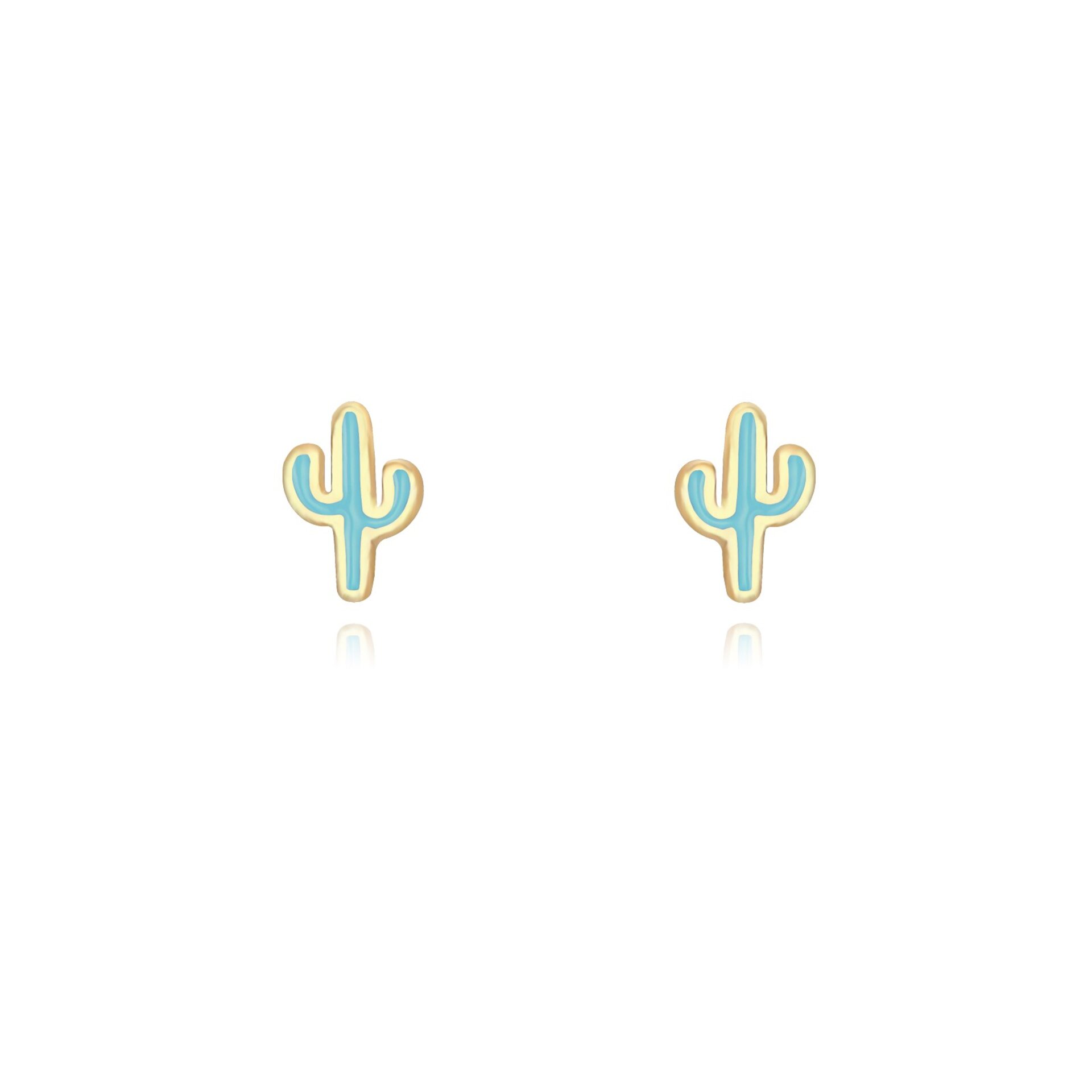 Pendiente Cactus Colors ORO - 13