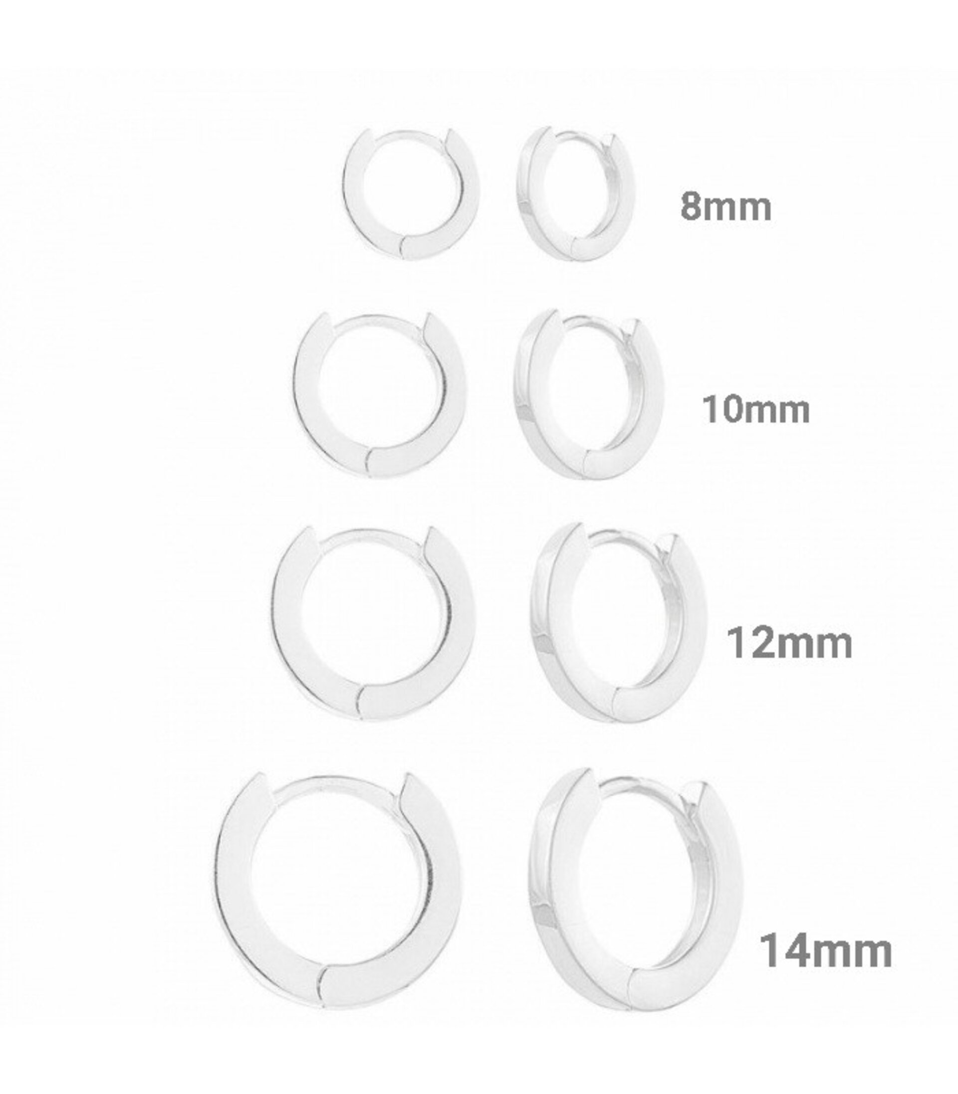 Aro Basic 12 mm PLATA - 2