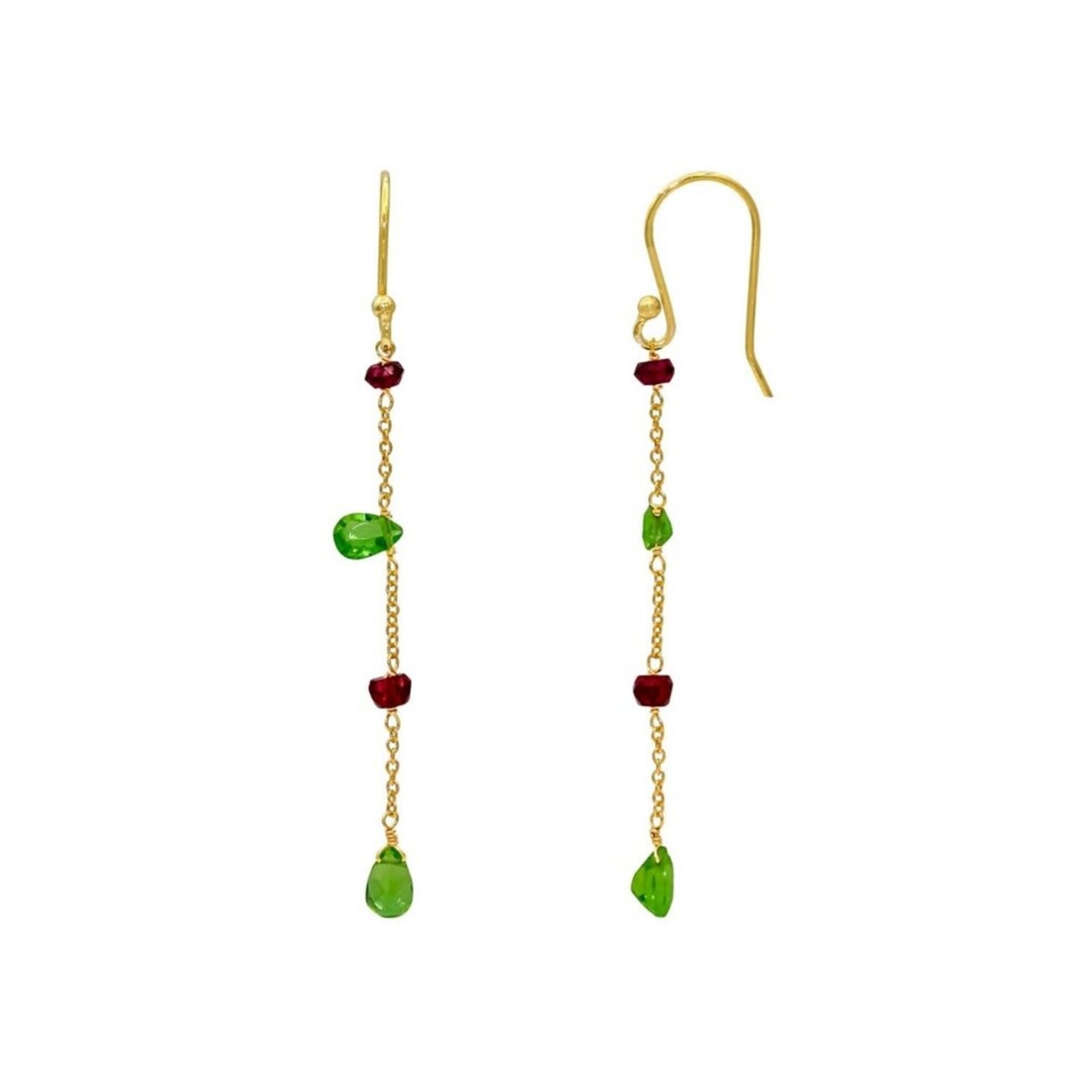 Pendientes Cadena Minerales ORO - 4